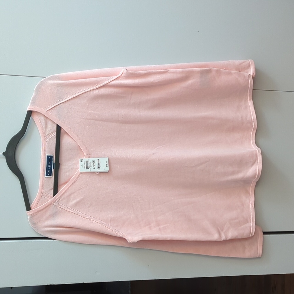Karen Scott Pink Sweater